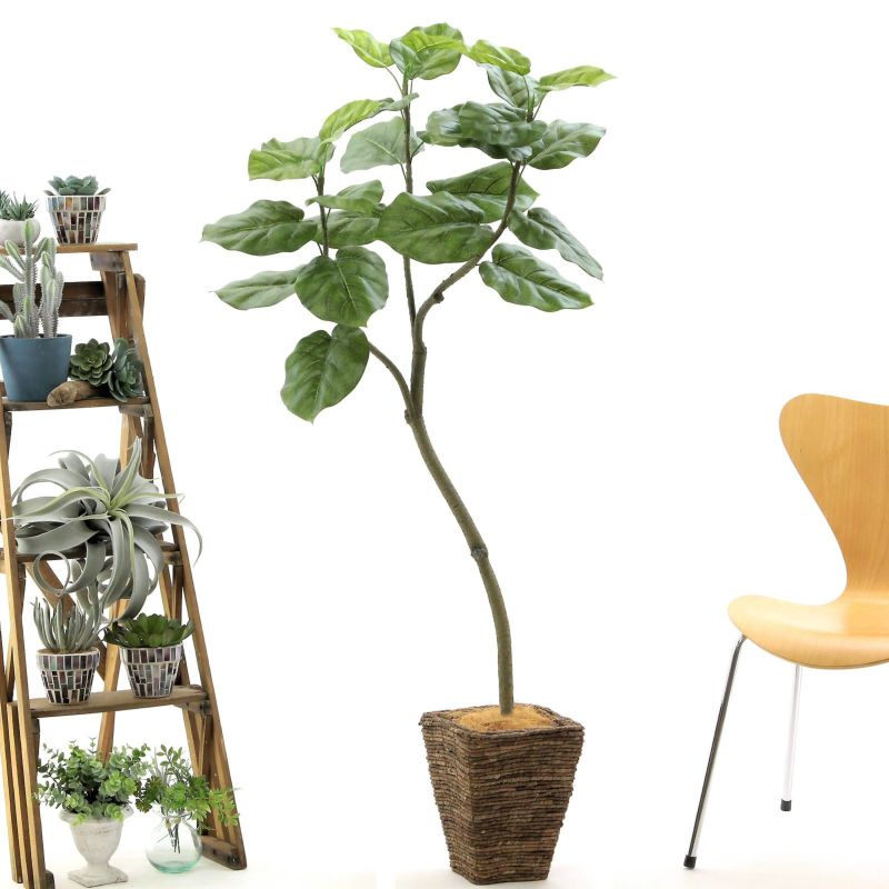 バナナリーフバスケット小 KG4-SRE+ヤシの繊維(+3500円)