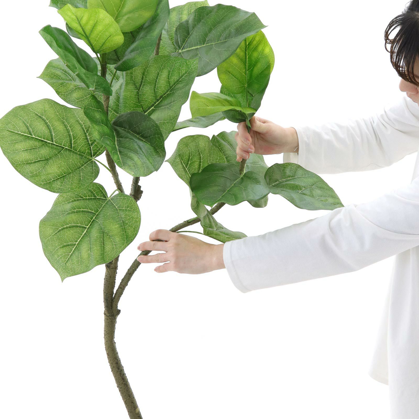 No9266 プレミアム光触媒フェイクグリーン「幹を曲げて、フォルムが