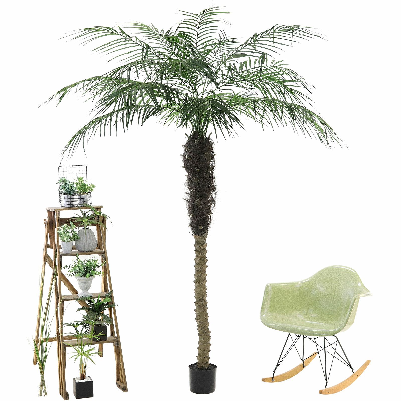 光触媒　人工観葉植物　フェイクグリーン　フェニックス パーム2本立 No9275 プレミアム光触媒フェイクグリーン「圧巻のスケール感