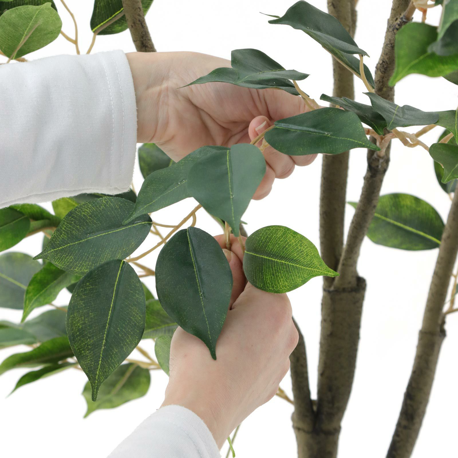 光触媒　人工観葉植物　フェイクグリーン　ベンジャミンスリム1.6m 光触媒 光の楽園 ベンジャミンスリム1.6m【インテリア フェイク