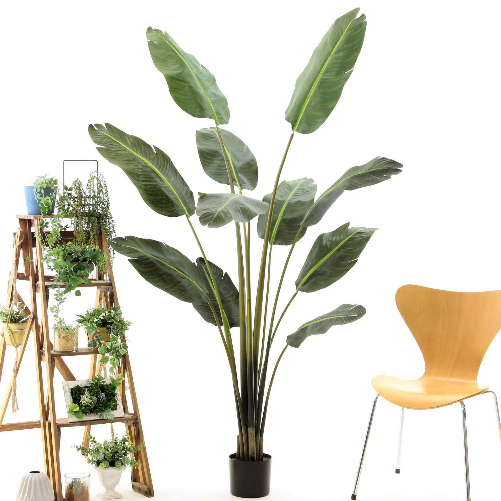 No9299 プレミアム光触媒フェイクグリーン 「大きく広がる葉 × スラリ