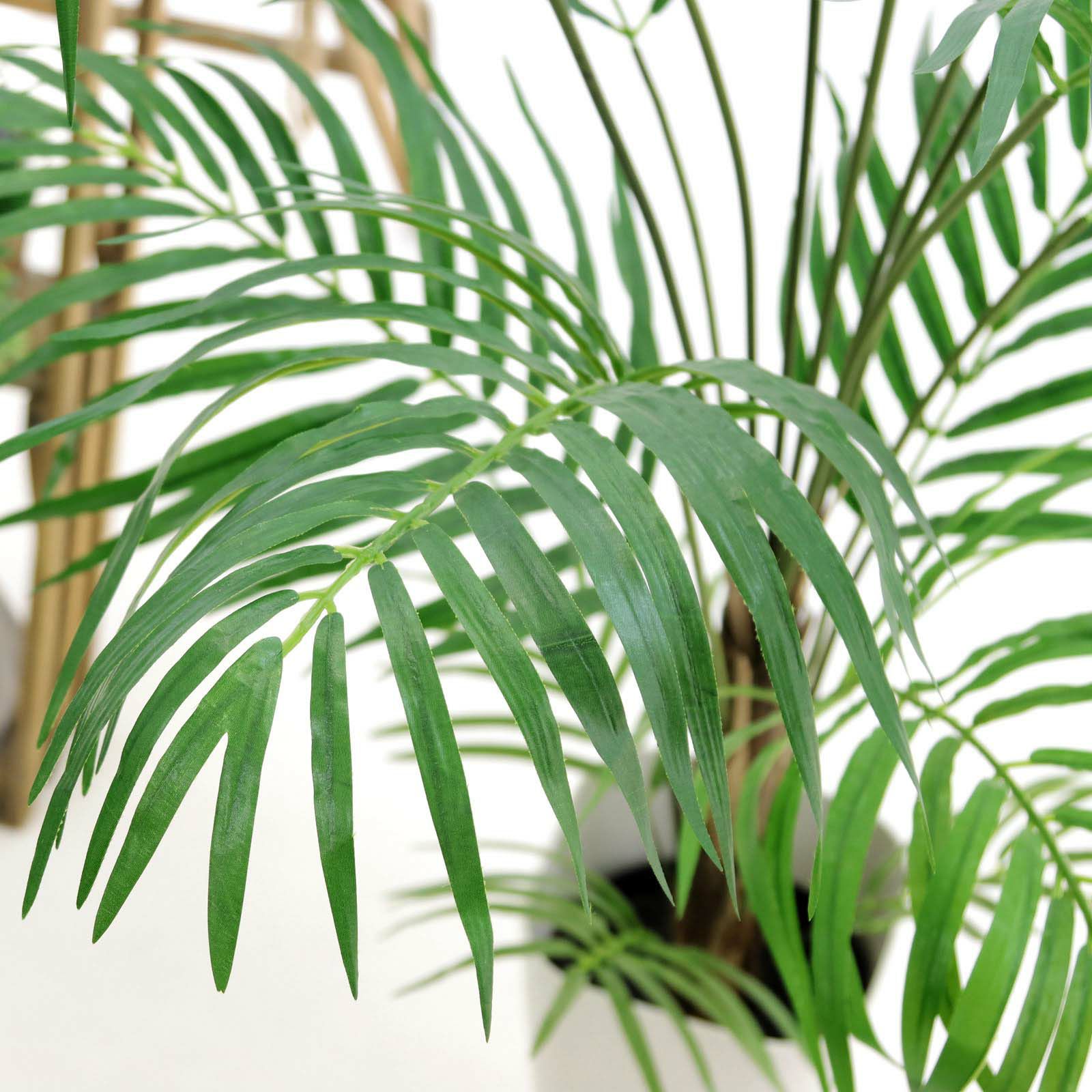 光触媒　人工観葉植物　フェイクグリーン　アレカヤシmwtj No9315 プレミアム光触媒フェイクグリーン 「16枝の軽やかな葉