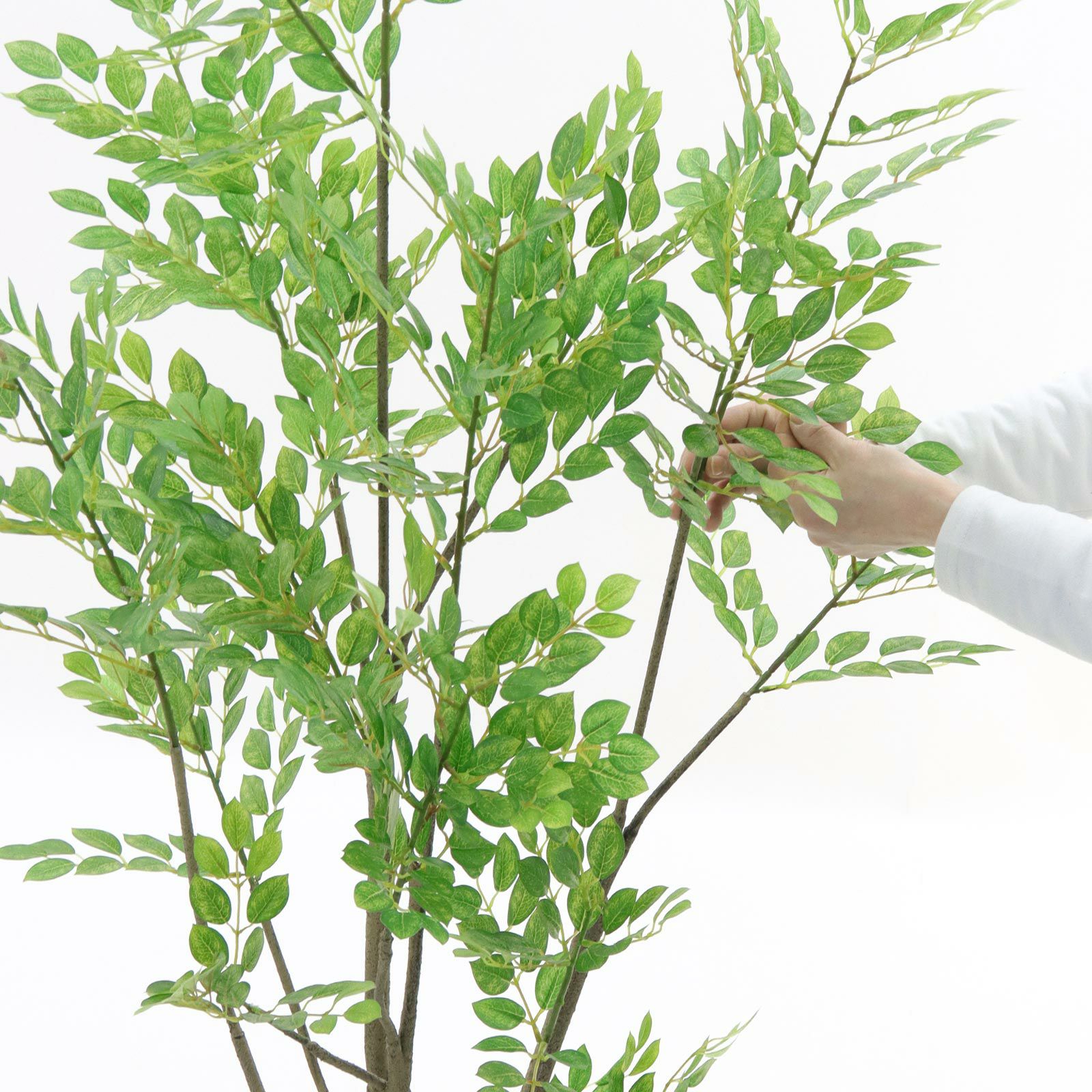 No9328 プレミアム光触媒フェイクグリーン 「繊細な葉の重なり