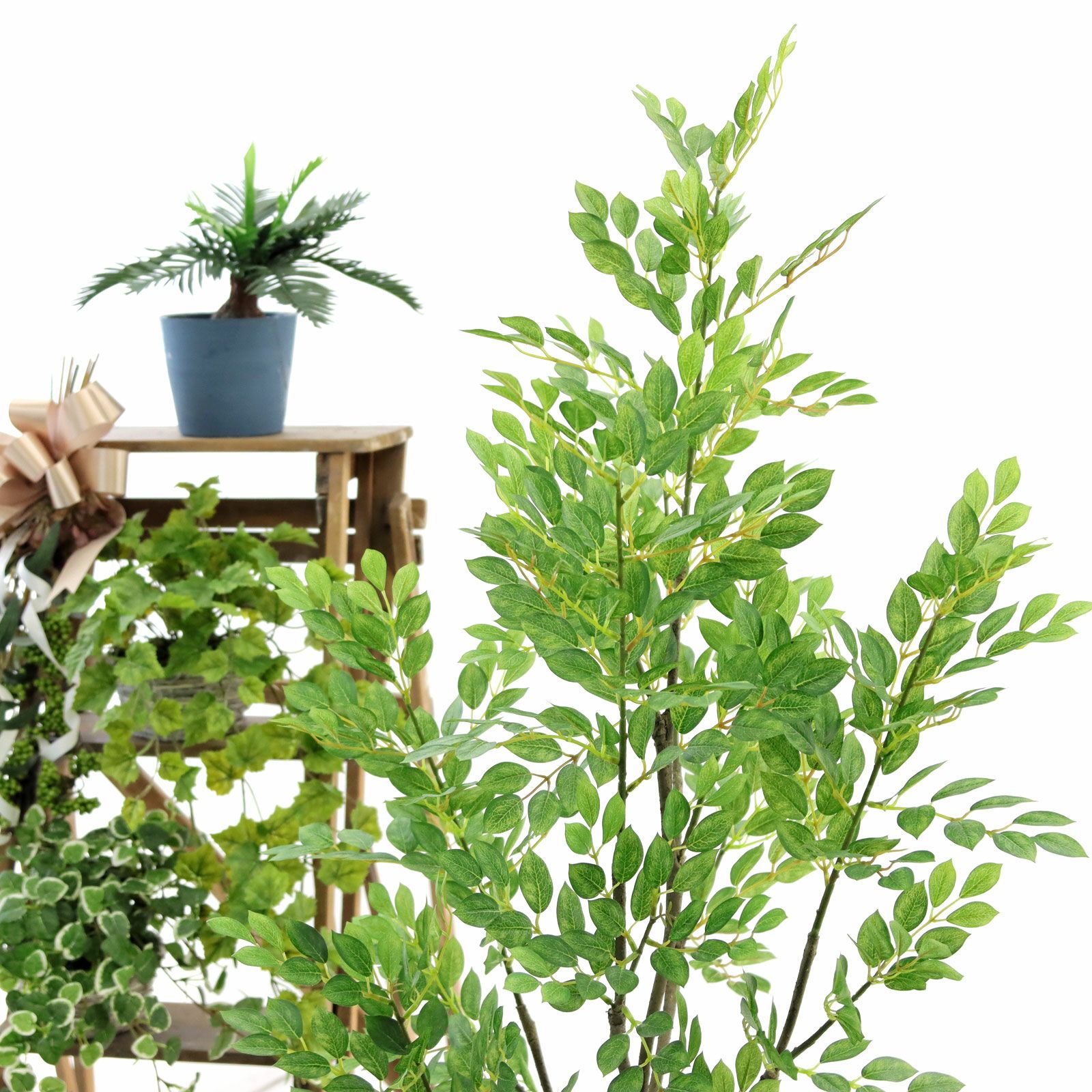 No9370 プレミアム光触媒フェイクグリーン 「繊細な葉がそよぐ