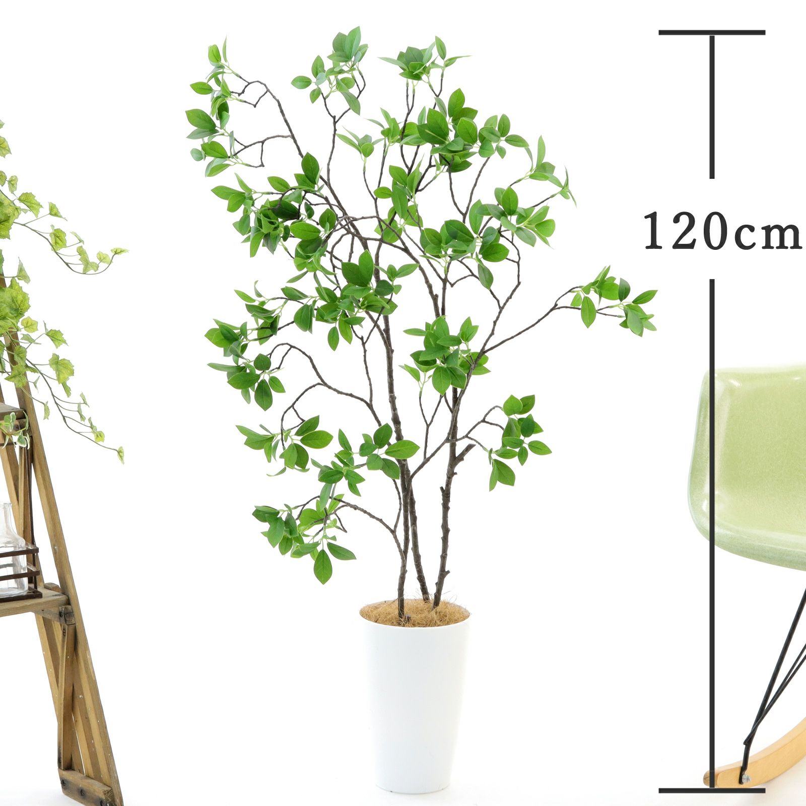 No プレミアム光触媒フェイクグリーン ドウダンツツジ 3本立 高さ100cm 幅90cm 奥行50cm 造花ドットコム Zouka Com