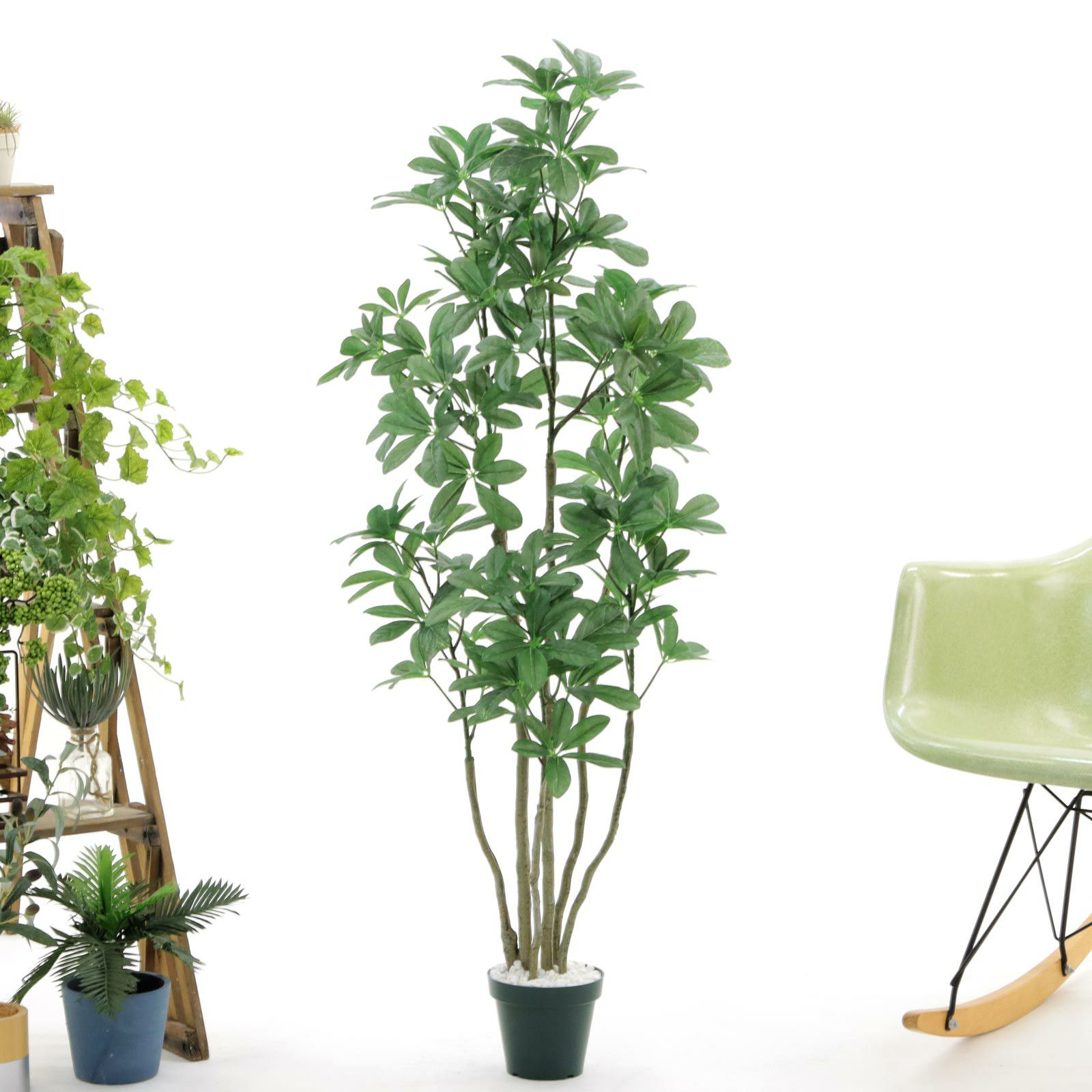 光触媒　人工観葉植物　フェイクグリーン　シェフレラアンガスティポット 光触媒 人工観葉植物 ウォールグリーン フェイクグリーン
