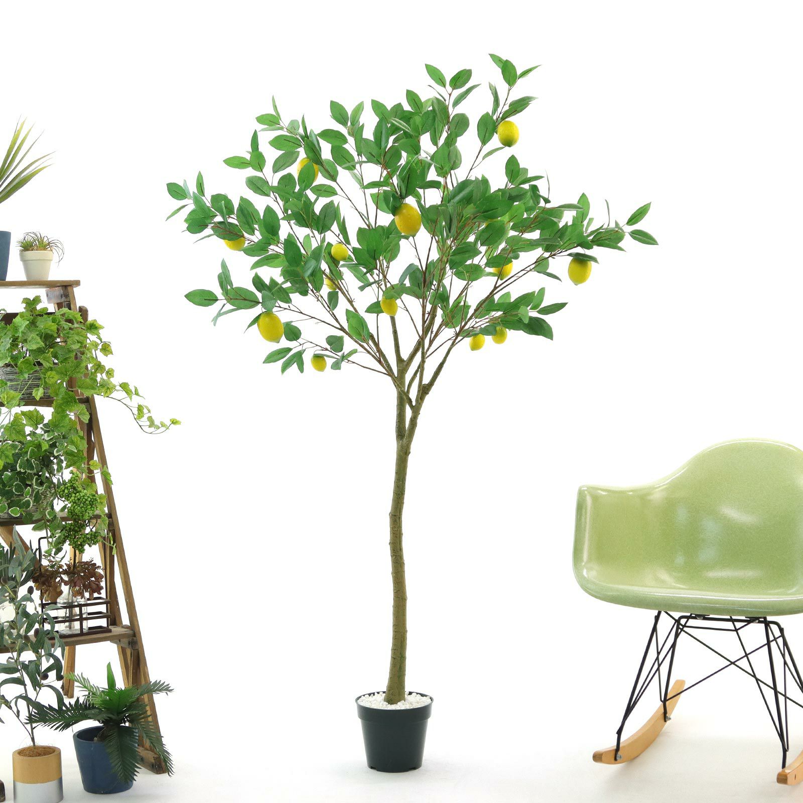 No8435 プレミアム光触媒フェイクグリーン 「つややかな葉と実の彩り