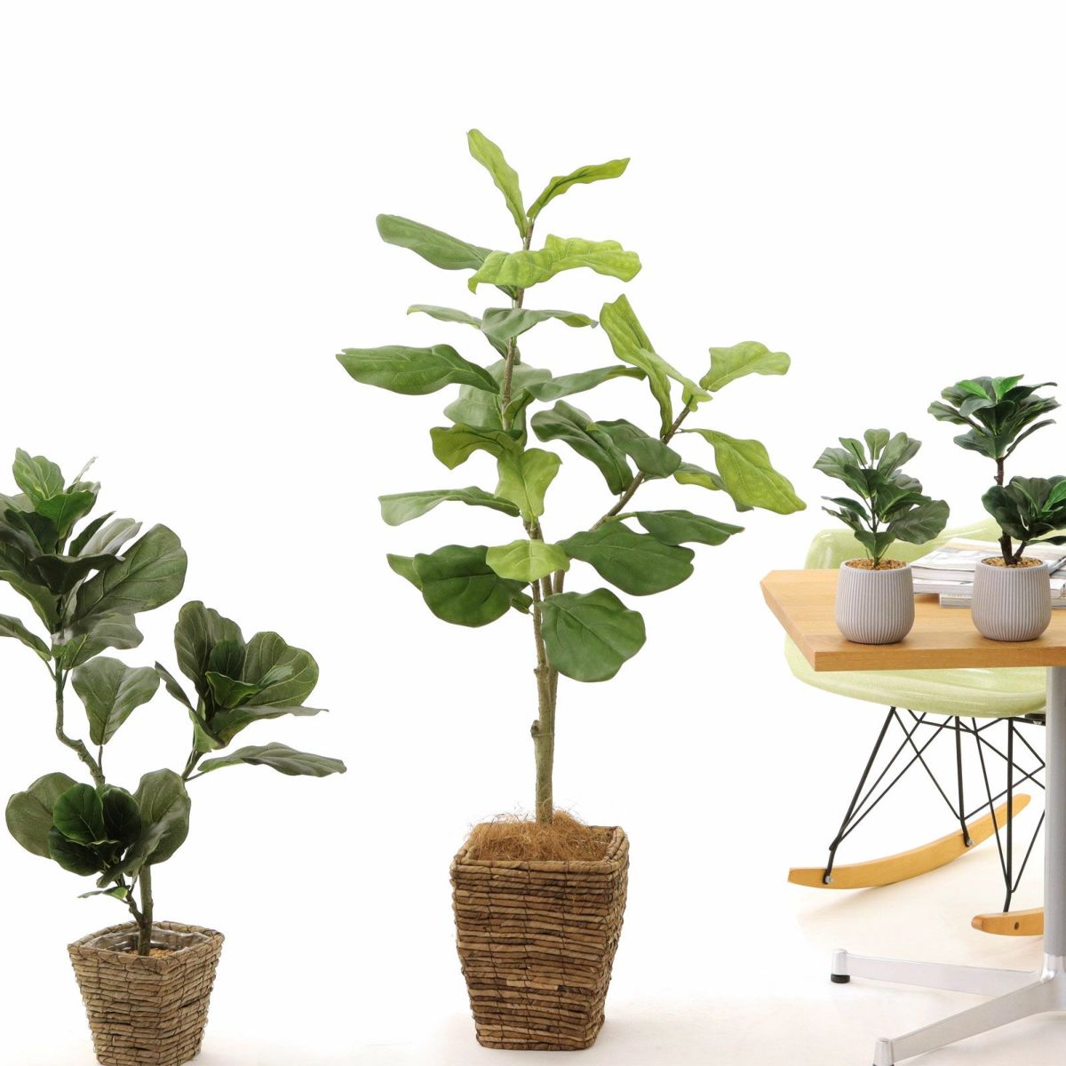 バナナリーフバスケット小 KG4-SRE＋ヤシの繊維（＋3500円）