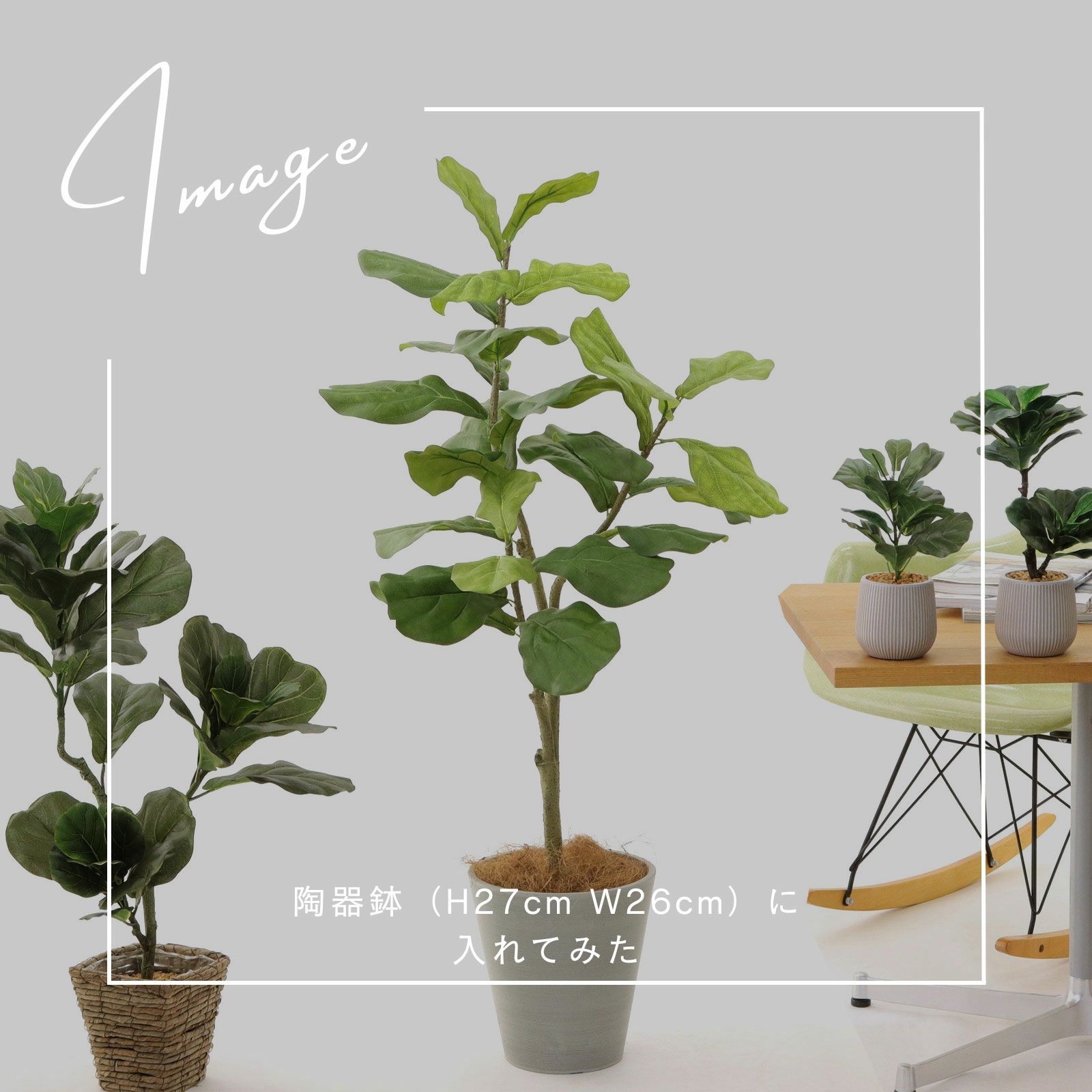 光触媒　人工観葉植物　フェイクグリーン　デザインカシワバゴム1.1 光触媒 人工観葉植物 フェイクグリーン デザインカシワバゴム1.1