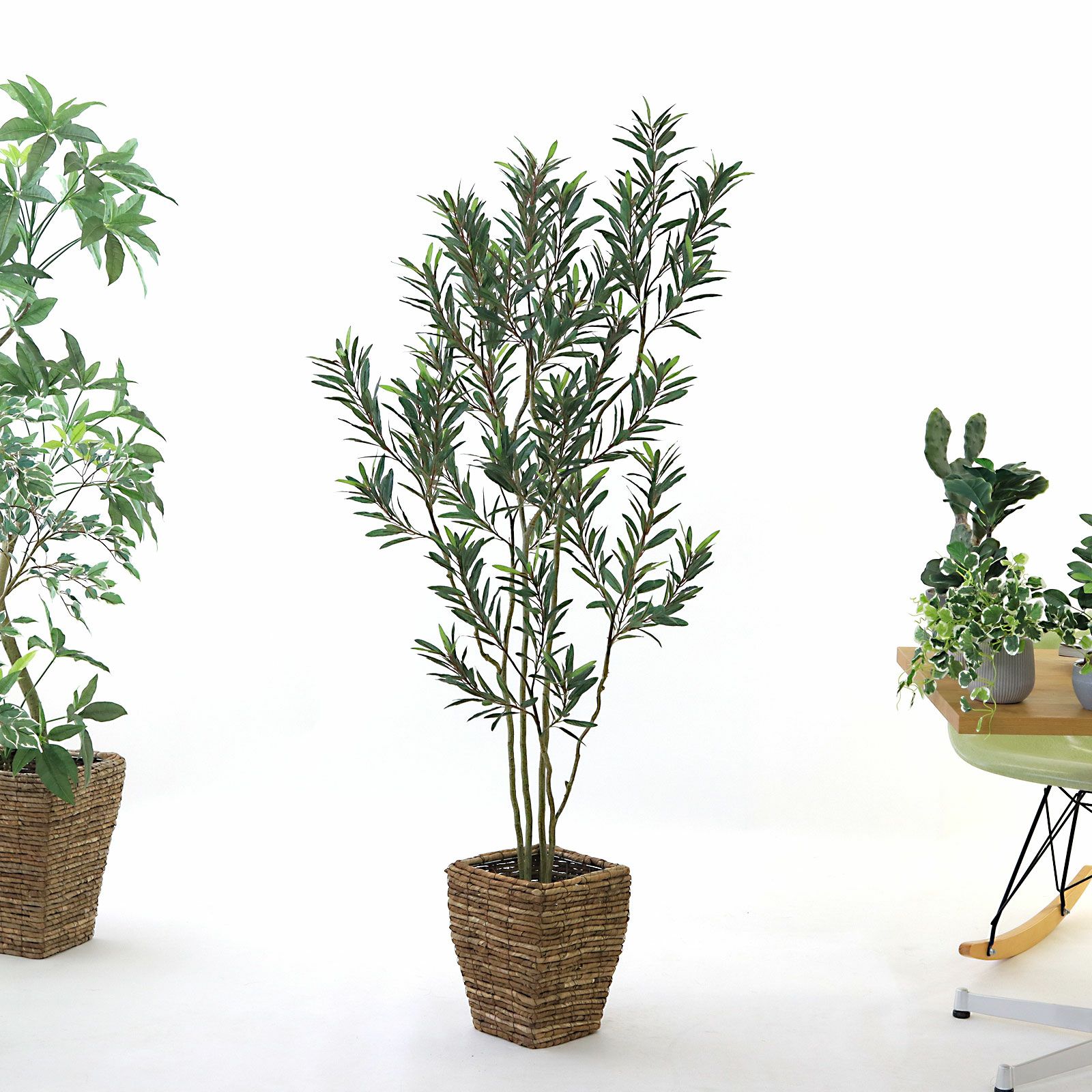 光触媒 フェイクグリーン オリーブの木 観葉植物 造花 おしゃれ 室内用 人工植物
