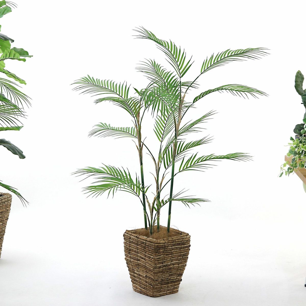 バナナリーフバスケット小 KG4-SRE＋ヤシの繊維（+3500円）