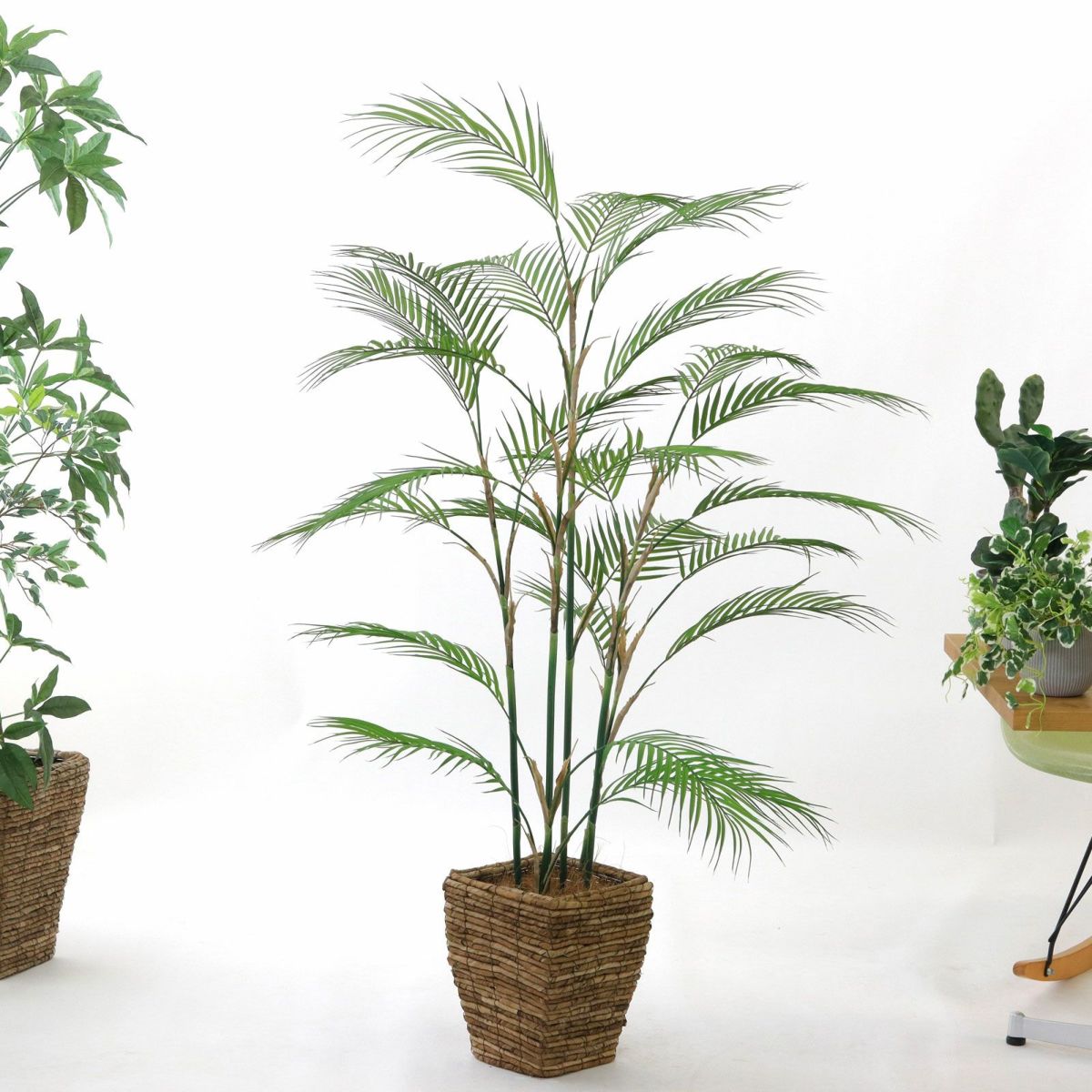 バナナリーフバスケット小 KG4-SRE＋ヤシの繊維（+3500円）