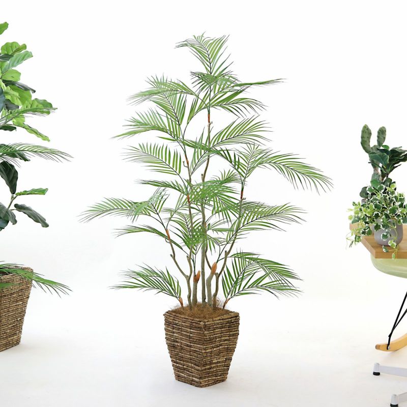 バナナリーフバスケット小 KG4-SRE＋ヤシの繊維（+3500円）