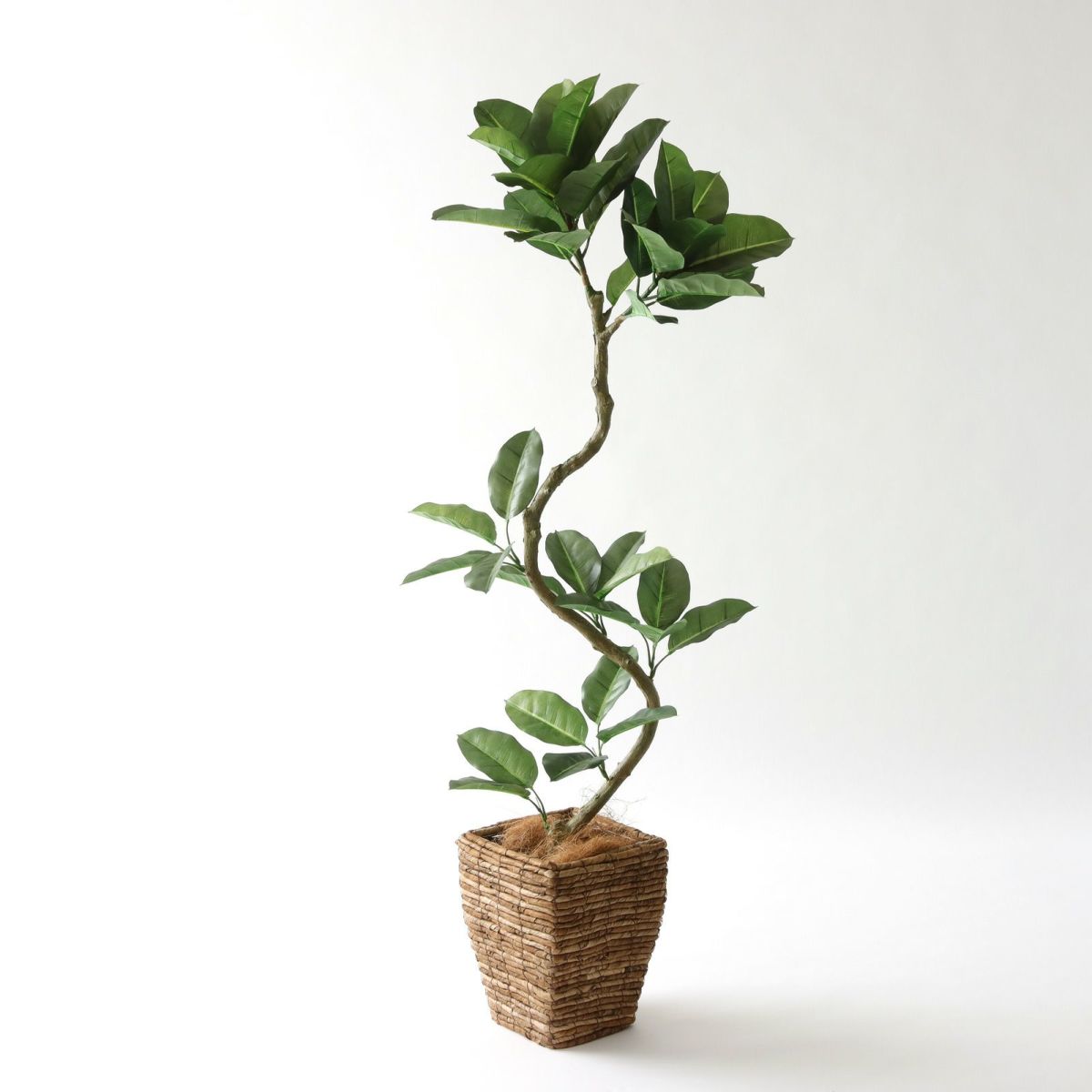 バナナリーフバスケット小 KG4-SRE＋ヤシの繊維（+3500円）