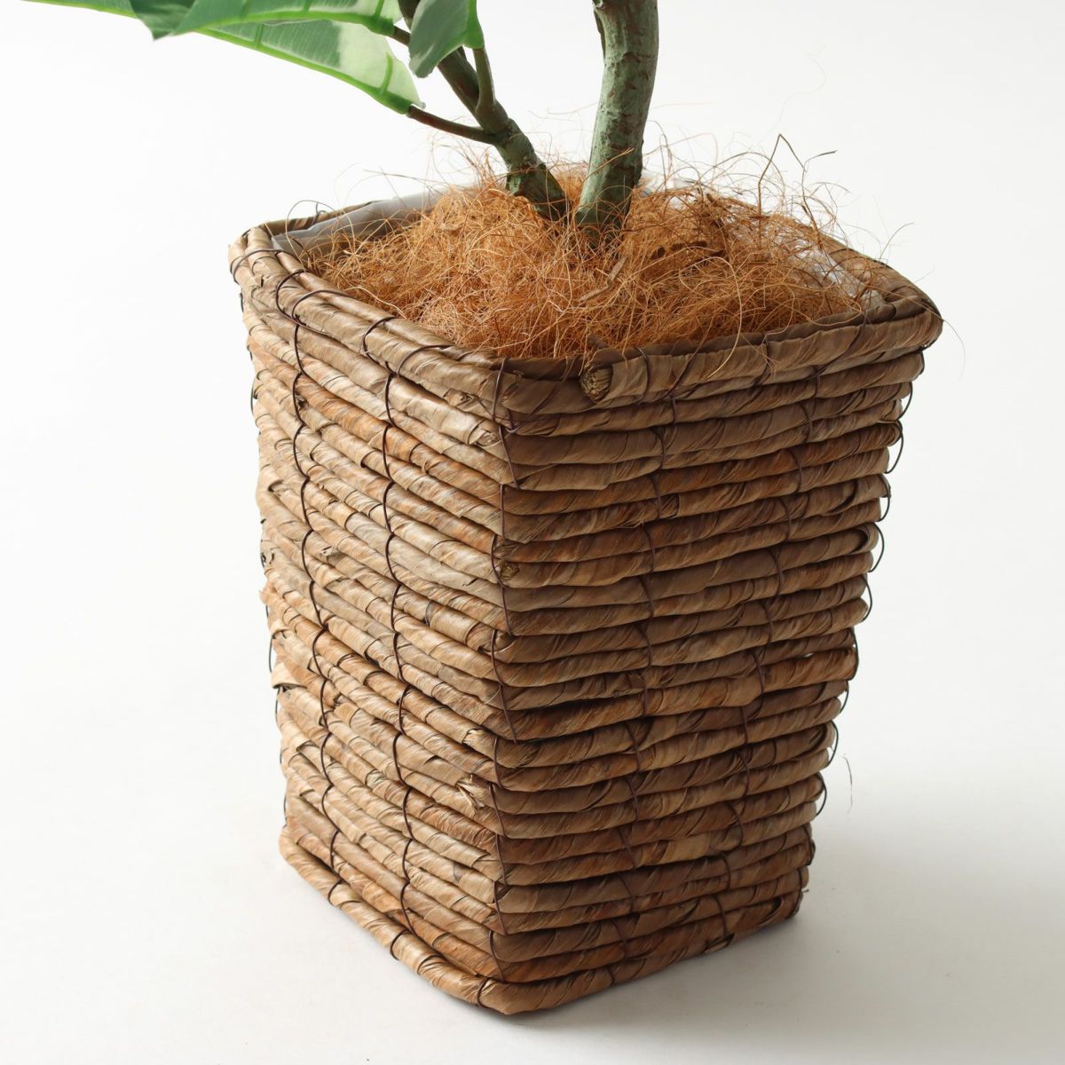 バナナリーフバスケットミニ KG77＋ヤシの繊維 （+2000円）